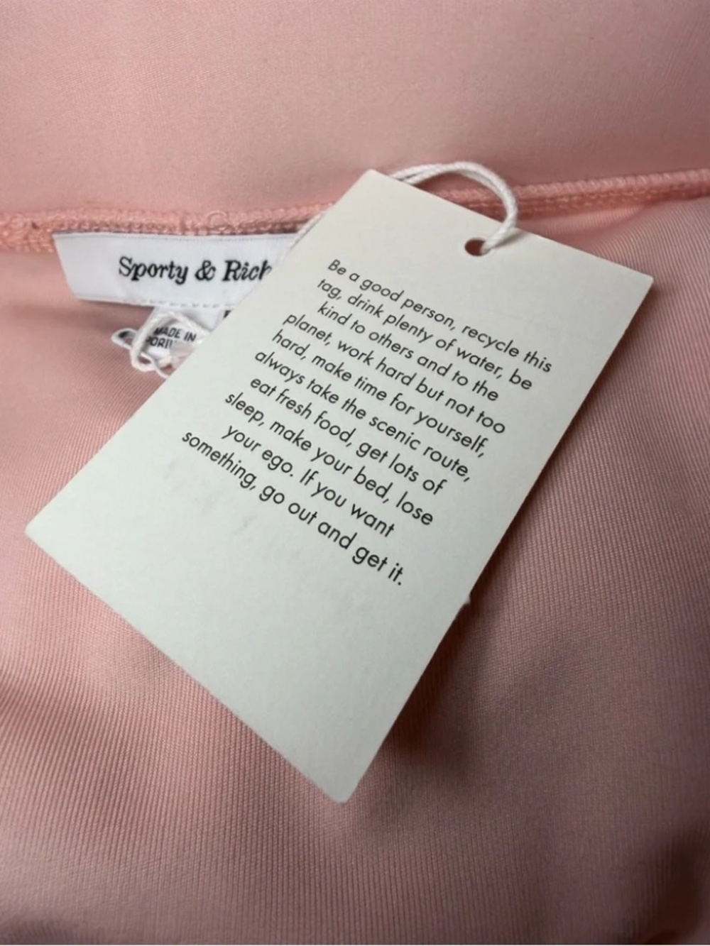 NWT Sporty & Rich x Prince Sporty Court Skirt Baby Pink White Size L Retail $120 - Picture 5 of 5